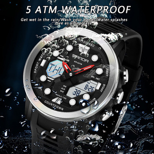 Reloj Digital SANDA 3392, Reloj Deportivo Multifuncional a Prueba de Agua para Exteriores, Reloj de Pulsera de Moda para Hombre, para Senderismo - Product Image 6