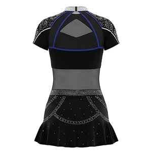 Conjuntos <span class=keywords><strong>de</strong></span> Uniformes <span class=keywords><strong>de</strong></span> <span class=keywords><strong>Tenis</strong></span> <span class=keywords><strong>de</strong></span> Spandex Azul y Blanco Plisados para Adultos, Sublimados, para Grupos <span class=keywords><strong>de</strong></span> Animación - ¡Gran Venta! - Product Image 4