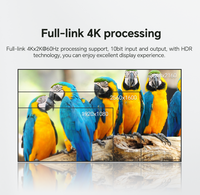 Controlador de Video Wall Modular Ultra HD, Procesador de Empalme FPGA, Procesador de Video 4K60 2x4 para Pantallas LED/LCD
