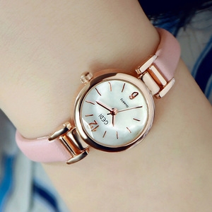 Reloj de Cuarzo para Mujer, Diseño Especial de Navidad, Lujoso, con Madreperla, Correa Ultrafina, Esfera Grande - Product Image 1