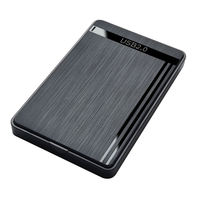 Pasokan Langsung Dari Pabrik USB 2.0 HDD/SSD External Enclosure 2.5 Inch SATA Portable Bahan ABS Hitam Merek OEM