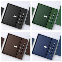 Großhandel Individuelles Logo A5 PU-Leder Notizbuch Stift-Set Geschäftsgeschenk für Unternehmen