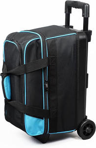 Vente en gros Logo personnalisé Sac de voyage étanche à roulettes rétractable pour boules de bowling avec roulette - Product Image 5