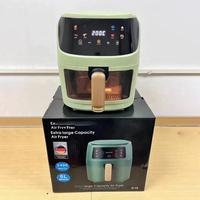 5L General 1350W Électrique Rond Profond Mini Chaude Multi Friteuse À Air Sans Huile Avec Écran Tactile KA05002