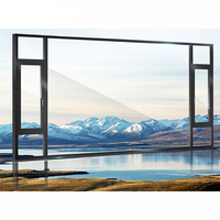 Ventana Abatible de Aluminio para Exterior, Moderna, de Fábrica Directa, con Rotura de Puente Térmico, Doble Acristalamiento Templado, Eficiente Energéticamente, para Baño