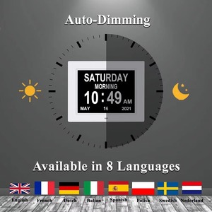 8-inch nhựa bền trường hợp kỹ thuật số Đồng hồ điện tử với báo động vĩnh viễn lịch và ngày hiển thị chúng tôi cắm LCD module - Product Image 6