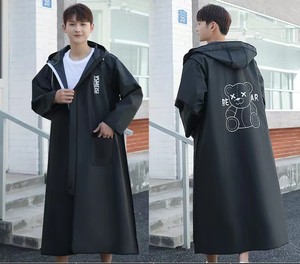 Haute qualité Chine fabricant réutilisable sport imperméable femmes Eva fermeture éclair manteau de pluie mode noir vert veste de pluie pour hommes - Product Image 6