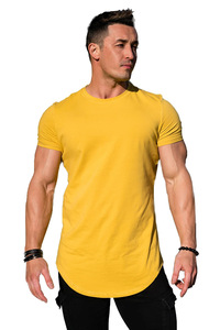Camisetas ajustadas de diseñador para hombre Camiseta de corte largo para entrenamiento Camisetas de entrenamiento de gimnasio de secado rápido - Product Image 4