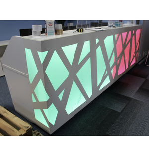 <span class=keywords><strong>Comptoir</strong></span> de réception LED personnalisé de grande taille, design élégant, pour bureau, hôtel, clinique, banque, <span class=keywords><strong>magasin</strong></span> de détail - Product Image 1