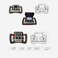 Système de commande à distance sans fil électrique pour excavatrice hydraulique, contrôleur industriel à distance 433 MHz