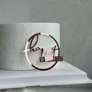 Decoración <span class=keywords><strong>para</strong></span> Pastel del Día <span class=keywords><strong>de</strong></span> la Madre, Insertos <span class=keywords><strong>de</strong></span> Acrílico Modernos y Ecológicos en Forma <span class=keywords><strong>de</strong></span> Círculo <span class=keywords><strong>para</strong></span> <span class=keywords><strong>Cumpleaños</strong></span> y Día <span class=keywords><strong>de</strong></span> la Madre - Product Image 4