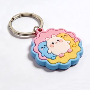 Llavero de PVC con Logotipo Personalizado, Sin Pedido Mínimo, Muestra Gratuita, Llavero de Goma Suave 3D Personalizado, Kpop, Anime - Product Image 1