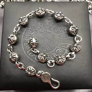 Nouveau à la mode rétro Punk argent croix Bracelet Bracelet avec lien chaîne Vintage Style marque bijoux pour hommes et femmes - Product Image 2