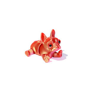 Vashine 3D Printed French Bulldog Toy Colorful <b>PLA</b> 3D Joint Moving Friendly Materials Children's Gift with Animal Theme - Product Image 3