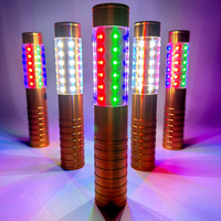 Bâton lumineux LED RGB rechargeable en aluminium pour bouteille de champagne, avec effet stroboscopique et clignotant, pour boîtes de nuit, bars, fêtes et événements