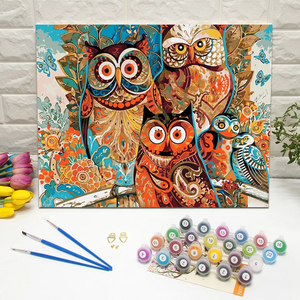 Phong cách hiện đại sôi động Rùa Biển tường nghệ thuật đầy màu sắc vỏ Nền Sơn dầu theo số đối tượng động vật phục hồi cao - Product Image 3