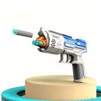 Revolver P30 à balles souples, lanceur de fléchettes en mousse EVA et plastique pour un jeu de tir sûr pour les garçons de 5 à 7 ans, jeu d'intérieur et d'extérieur, cadeau
