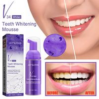 Mousse dentifrice à saveur de menthe V34 formule blanchissante et nettoyante pour les dents jaunes à la maison