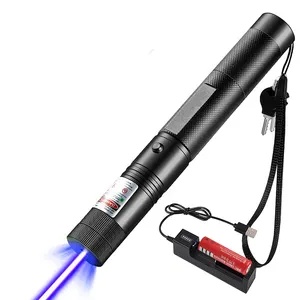 Puntatore Laser blu potente puntatore Laser batteria a lungo raggio per la caccia puntatore Laser
