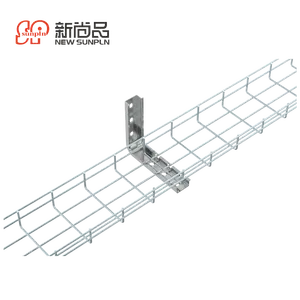 perforated electric basket cables mesh tray wire machine welded bracket customized color sizes management powder coated ODM OEM