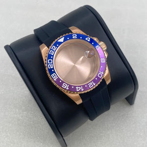 Reloj-caja-fabricante Reloj de acero inoxidable personalizado Estuche rígido Classic GMT NH34/35 Movimiento Back Watch <span class=keywords><strong>Mod</strong></span> Case - Product Image 6