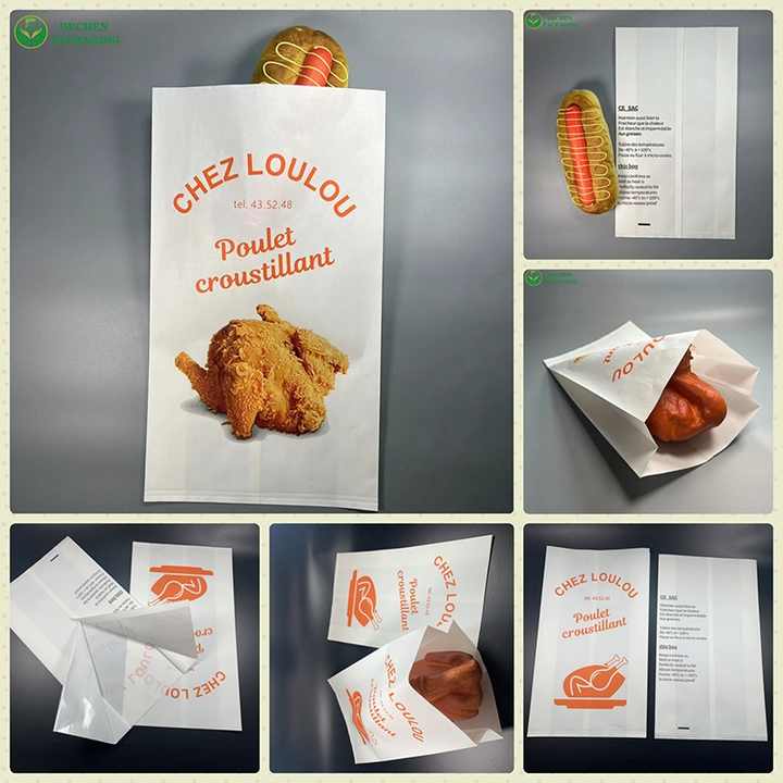 Foil Paper Doner Kebab Burger Packaging - Bio-degradable
