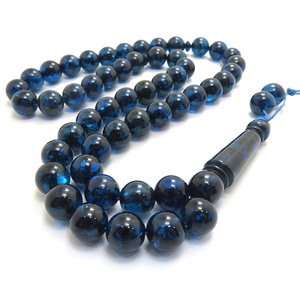 Nuovo <span class=keywords><strong>Rosario</strong></span> Islamico Blu con 51 Perle, Misbaha <span class=keywords><strong>da</strong></span> Uomo in Resina Rotonda <span class=keywords><strong>da</strong></span> 10mm, Tesbih Musulmano, Sibha, Tasbeeh - Product Image 5