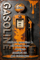 Pancarte Métallique Vintage DAD'S GARAGE, Affiche Métallique Ancienne 'Mon Garage, Mes Règles', Décoration Murale pour 'Man Cave' et Réparation Automobile, Panneau en Étain Rétro 'Huiles et Essence'