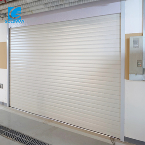 <span class=keywords><strong>Porte</strong></span> <span class=keywords><strong>en</strong></span> acier à haute résistance, enroulable, sécurisée, renforcée, résistante au vent, pour les installations industrielles extérieures, les usines - Product Image 4