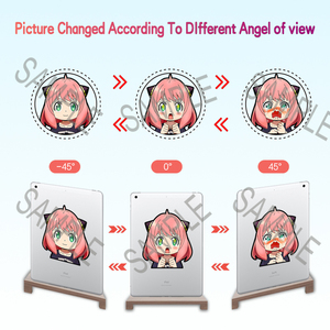Pegatinas Personalizadas de <span class=keywords><strong>Manga</strong></span> con Efecto de Movimiento, Calcomanías de <span class=keywords><strong>Anya</strong></span>, Pegatinas de Anime 3D Lenticulares para Decoración de Coche, Portátil y Refrigerador - Product Image 4