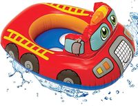 Flotteur gonflable pour bébé en PVC, design camion de pompiers, pour tout-petits et enfants, modèle JXSJ101