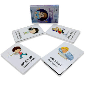 FSC Certified Custom Printing Alphabet Flashcards para preescolar para Heidelberg UV Print Eco-Friendly Ink - Product Image 3