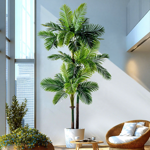 Palmera Artificial Grande en <span class=keywords><strong>Maceta</strong></span> de Plástico, Decoración Impermeable para Interiores, Balcón, Sala de Estar, Bodas, Fotografía al Aire Libre - Product Image 1
