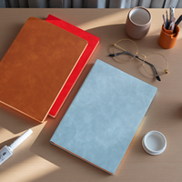 Carnet de notes/journal de bureau en cuir PU élastique imitation, format A5, A6, B5, avec logo personnalisé, motif dessin animé, vente en gros