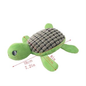 Hot Selling Interactive Chew <b>Toys</b> Lovely <b>Turtle</b> Animal Shape Plush Squeaky <b>Toys</b> for Dogs Pet Supplies - Product Image 2
