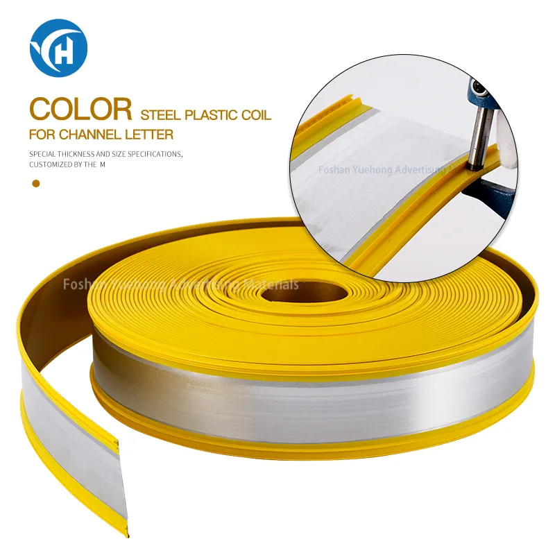 Hete Verkoop Kleur Staal Plastic Spoel Voor Kanaal Brief Voor Reclame Buitenshuis Bord Kanaal Letterwoord