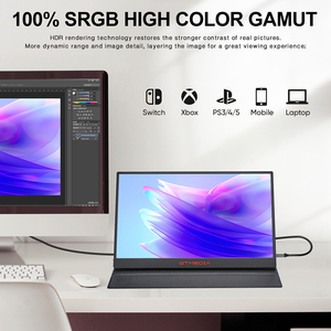 Gtmedia trò chơi Mate 173f chơi game di động màn hình bên ngoài cho máy tính xách tay điện thoại màn hình mở rộng máy tính bảng ps5/4 x Hộp chuyển đổi - Product Image 2