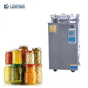 Bocal en verre pour aliments en conserve/verrerie stérilisation à la vapeur stérilisateur Autoclave Vertical prix 150l