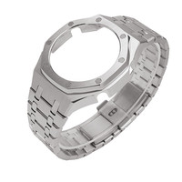 Bracelet de montre sport en acier inoxydable Mingfung pour Casio G-Shock GA-2100, remplacement résistant à l'eau, logo personnalisé