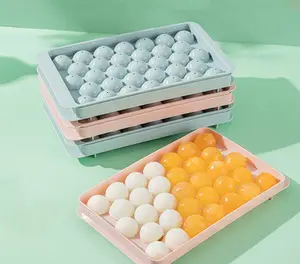 Hot selling kitchen utensils mini ball ice tray tray household plastic ice cube mould factory wholesale