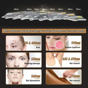 4 trong 1 công nghệ không đau làm mát IPL tẩy lông bằng Laser IPL máy trẻ hóa da