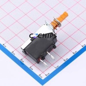 MPS11-GL18O-R Pushbutton Switch Through hole Component (THT) Switch Single Pole Single Throw Self-Locking 100000 16A - Product Image 2