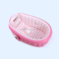 Baignoire gonflable portable pour bébé, baignoire pliable en PVC pour nourrisson avec dossier, bassin de douche pour nouveau-né pour la maison et les voyages