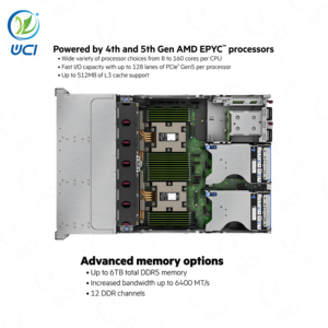 HPE Proliant DL385 Gen11 EPYC 9224 16 24 ядра 32 ГБ 8 48 SFF 800 Вт стойка 2u сервер Dl380 G11 по низкой цене - Product Image 3