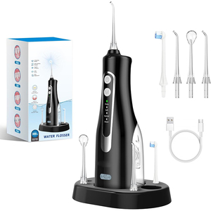 Appareil de nettoyage buccal professionnel sans fil, étanche IPX7, réservoir d'eau de 300 ml, 4 modes, irrigateur <span class=keywords><strong>dentaire</strong></span> - Product Image 1