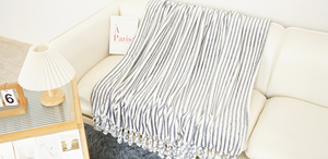 Tùy chỉnh ném chăn đi văng Bìa flannel lông cừu với bện dây rìa tua sang trọng ấm cúng ấm áp mềm mịn ném - Product Image 6