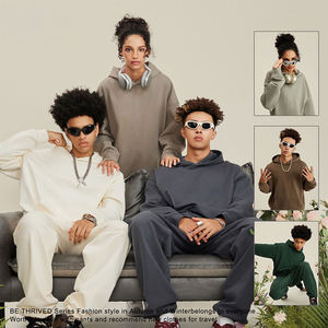 445gsm nặng người đàn ông của Hoodies Áo nỉ chất lượng hàng đầu tùy chỉnh quá khổ hoodie mùa đông mùa thu - Product Image 2