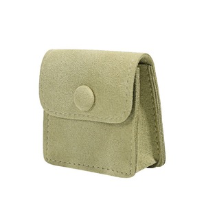 Bolsa de Almacenamiento de Joyería Personalizada al por Mayor, Multifuncional, de Microfibra y Gamuza, con Botones, para Guardar Joyas con Logotipo, Colgantes y Pendientes - Product Image 1