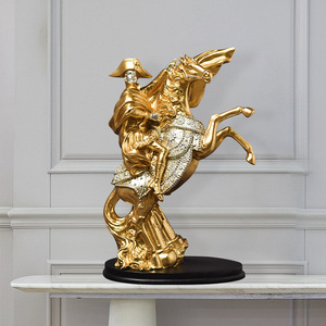 Statues de Napoléon transfrontalières en résine, sculptures de chevaliers royaux, décorations pour la maison, le salon et le bureau - Product Image 5