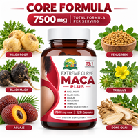 Capsules de Vitamine Maca Plus pour le Rehaussement et l'Augmentation des Fesses, des Cuisses et des Hanches, Raffermissant et Améliorant les Courbes, Effet BBL